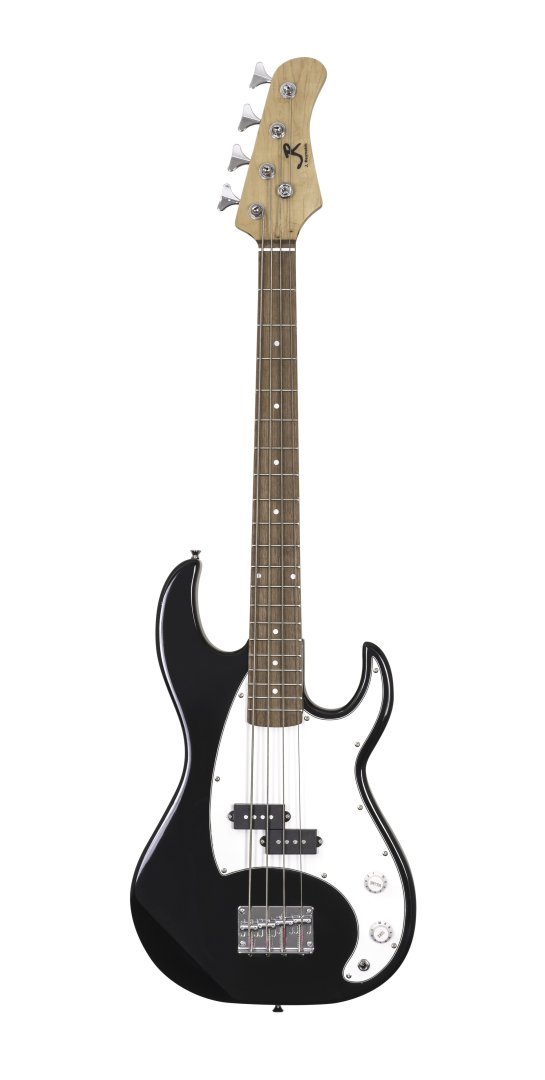 Perfektion Music J Reynolds JR9B 7/8 Size Electric Bass. Black