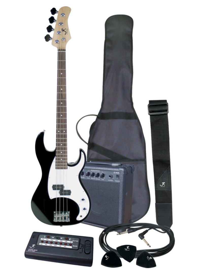 Perfektion Music J Reynolds JRPAK7BA Electric Bass Guitar Starter