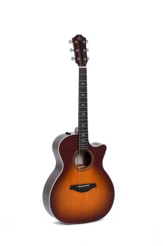 GRAND OM CUTAWAY GUITAR SUNBURST W/ELECTRONICS (AB-AMI-GTCE-2-SB)