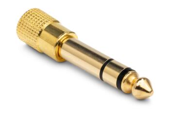 Hosa Headphone Adapter 3.5 mm TRS to 1/4 in TRS (HS-GHP-105)