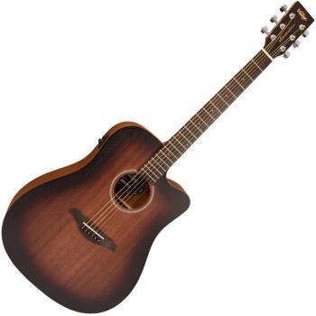 Vintage Statesboro Dreadnought Electro-Acoustic Guitar ~ Whisky Sour (VG-VE440WK)