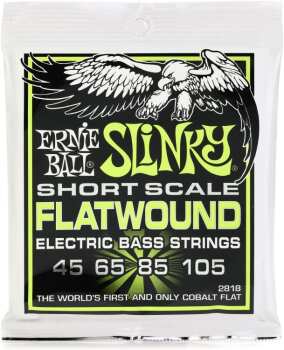 Ernie Ball 2818 Regular Slinky Flatwound Electric Bass Guitar Strings  (ER-P02818)
