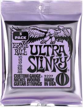 Ernie Ball 3227 Ultra Slinky Nickel Wound Electric Guitar Strings - .0 (ER-P03227)