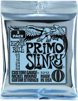 Ernie Ball 3212 Primo Slinky Nickel Wound Electric Guitar Strings - .0 (ER-P03212)