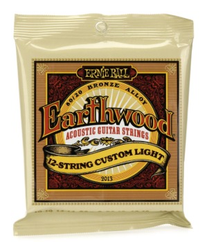 Ernie Ball Earthwood 12-String Custom Light 80/20 Bronze Acoustic Guit (ER-P02013)