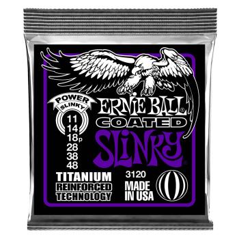 Power Slinky Coated Titanium RPS Electric Guitar Strings - 11-48 Gauge (ER-P03120)