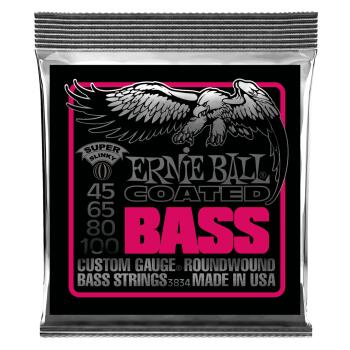 Super Slinky Coated Electric Bass Strings - 45-100 Gauge (ER-P03834)