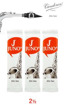JUNO JSR6125/3 Alto Saxophone Reeds #2.5. (3 Reed Card) (VN-JSR6125/3)