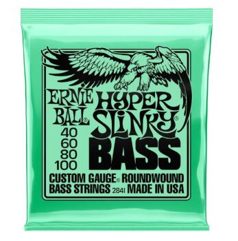 Ernie Ball 2841 Hyper Slinky Nickel Wound Electric Bass Guitar Strings (ER-P02841)
