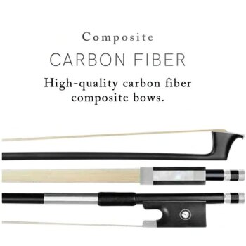 Carbon Fiber Composite 1/8-3/4 Size Bow (VO-BBCF)