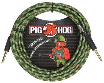 Pig Hog PCH20CF Instrument Cable. Camouflage 20FT (PI-PCH20CF-U)
