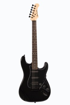 Glen Burton GE39-ST101-BKB Solid Body S-Type Electric Guitar (GN-GE39-ST101-BKB)