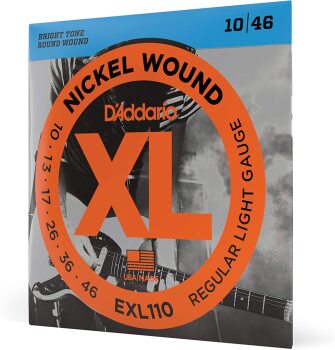 D'Addario EXL110 XL Nickel Wound Electric Guitar Strings - .010-.046 R (DO-EXL110)