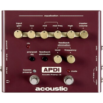 Acoustic A Series Acoustic Instrument Preamp and DI Pedal (AO-APDI)