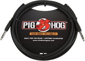Pig Hog PTRS06 High Performance 1/4" TRS Instrument Cable, 6 Feet (PI-PTRS06)