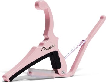 Fender X Kyser Quick-Change Electric Guitar Capo (Shell Pink) (KY-KGEFSPA)
