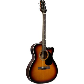 Mitchell O120CESB Auditorium Acoustic-Electric Guitar 3-Color Sunburst (MH-O120CECB)
