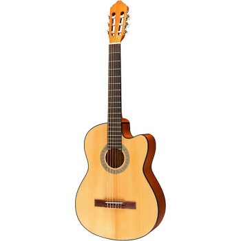 Lucero LC100CE Acoustic-Electric Cutaway Classical Guitar Natural (LU-LC100CE)