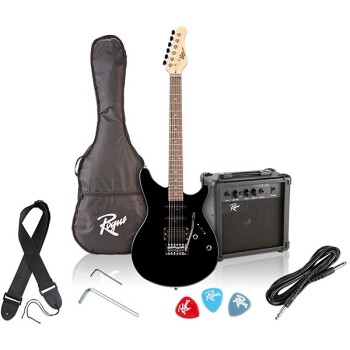 Rogue Rocketeer Electric Guitar Pack Black (RG-ROUGE BLK GUITAR )