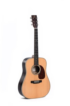 DREADNOUGHT GUITAR SPRUCE TOP TILIA BACK AND SIDES HERRINGBONE (AB-AMI-DT-28H)