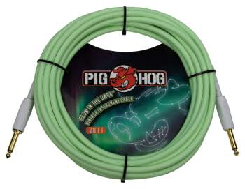 PIG HOG GLOW IN THE DARK INSTRUMENT CABLES 20FT (PI-PCH20GLO)