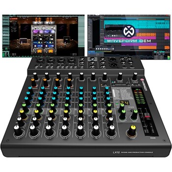 Harbinger LX12 12-Channel Analog Mixer With Bluetooth, FX and USB Audi (HB-LX12)