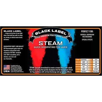 Black Label Steam Quick Dissipating Fog Juice - 5 gal. (BC-BLDISFOG5G)