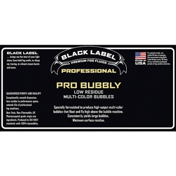 Black Label Pro Bubbly 5 gal. Professional Super Bubble Juice, Multi-c (BC-BL)