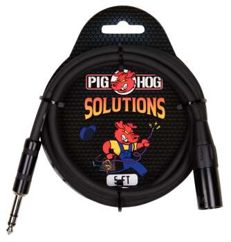 Pig Hog Solutions - 5ft TRS(M)-XLR(M) Balanced Cable (PI-PXTMXM05)