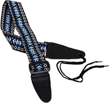 Performance Plus GS3-BL Guitar Strap, Woven Tapestry Hootenanny Patter (PF-GS3-BL)