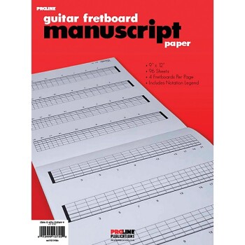 Proline Guitar Fretboard Manuscript Paper (PL-FRET PAD)