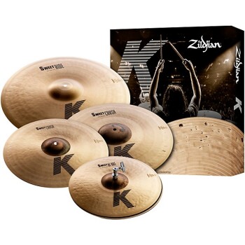 Zildjian K Sweet Cymbal Pack, 15", 17", 19", 21" With Free 19" Crash (ZI-KS5791)