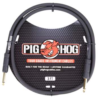 PIG HOG 3FT 1/4" - 1/4" 8MM INST. CABLE (PI-PH3)