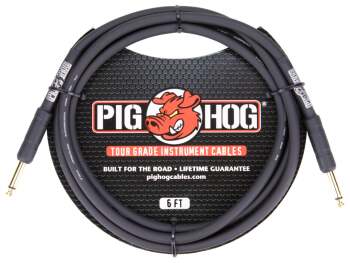PIG HOG 6FT 1/4" - 1/4" 8MM INST. CABLE (PI-PH6)