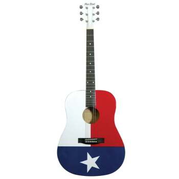 Main Street Guitars MATXF Dreadnought Acoustic Guitar with Texas Flag  (IA-MATXF)