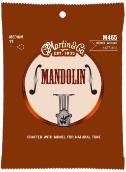 Martin M465 Mandolin Strings Medium (Monel). 11-40 (MR-M465)