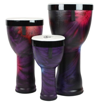 SympaticoNesting Djembe Set of 3 - 8"/10"/12", Woodstock Purple, Pret (TO-TSSND-3PCWP-FP)