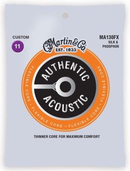 Martin MA130FX Authentic Acoustic Flexible Core Silk and Phosphor Guit (MR-MA130FX)