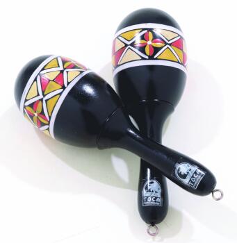 TOCA WOOD PAINTED MARACAS (TO-T3132)