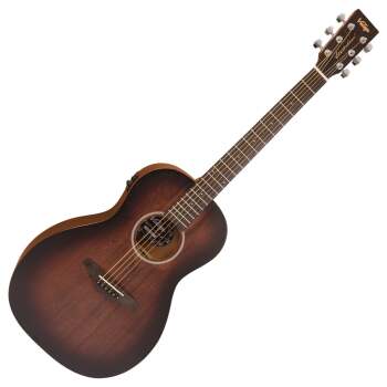 Vintage Statesboro' 'Parlour' Electro-Acoustic Guitar ~ Whisky Sour (VG-VE880WK)