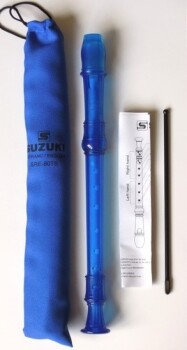 Suzuki SRE-80TB 3-Piece English Recorder. Blue (SU-SRE-80TB)