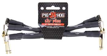 Pig Hog PHLIL6 Lil Pigs Patch Cables. 6" (4 Pack) (PI-PHLIL6)