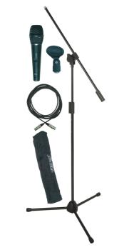 Quik Lok A-302PACK-2 Microphone Stand with Mic, Cable and Bag (QU-A-302PACK-2)
