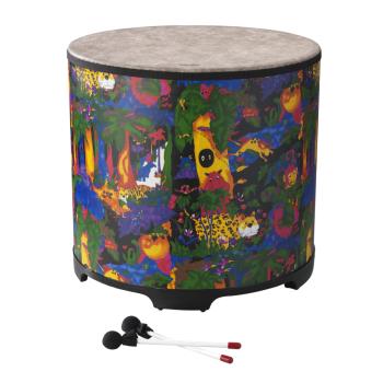 Remo KD-5222-01 Kids Percussion Gathering Drum. Fabric Rain Forest 22" (RE-KD-5222-01)