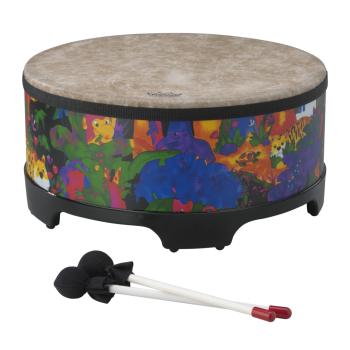 Remo KD-5816-01 Kids Percussion Gathering Drum. Fabric Rain Forest 16" (RE-KD581601)