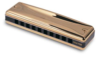 Suzuki MR-350VG-B Valved Gold Promaster Harmonica Key of B (SU-MR-350VG-B)