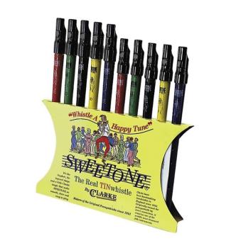 Clarke Pennywhistle SDU10 Sweetone Display. Box of 10 Colors  (CL-SDU10)