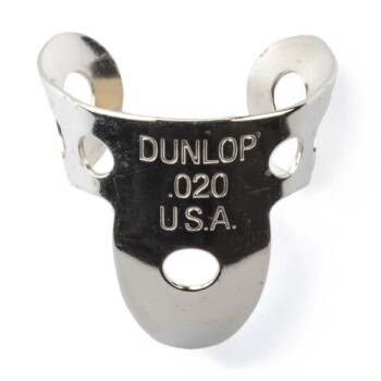 Dunlop 33R020 Nickle Silver Finger Pick .020" (20 Pack) (DU-33R020)
