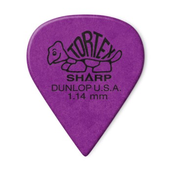 Dunlop 412R114 Tortex Sharp Guitar Pick 1.14mm (72 Pack) (DU-412R114)