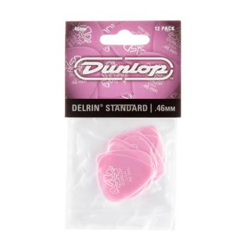 Dunlop 41P046 Delrin 500 Guitar Pick .46mm (12 Pack) (DU-41P46)